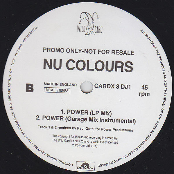 Nu Colours : The Power (2x12", Promo, Gat)