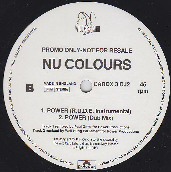 Nu Colours : The Power (2x12", Promo, Gat)