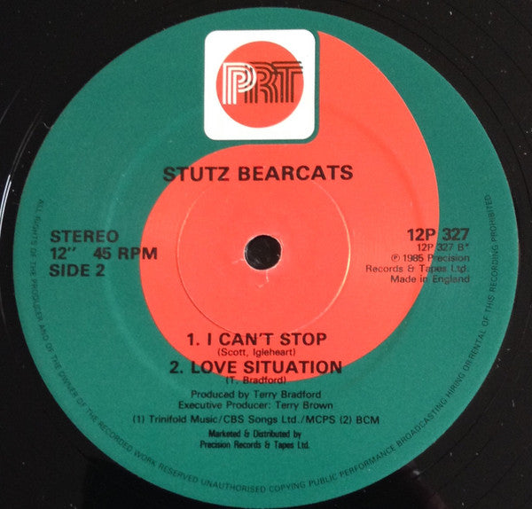 Stutz Bearcats : Running In The Night (12")