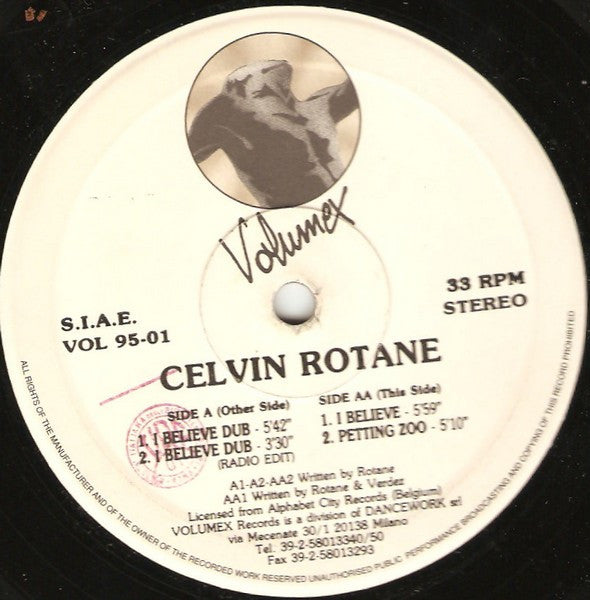 Celvin Rotane : I Believe (12")