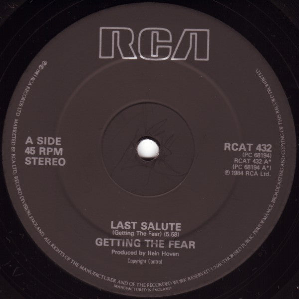 Getting The Fear : Last Salute (12", Single)