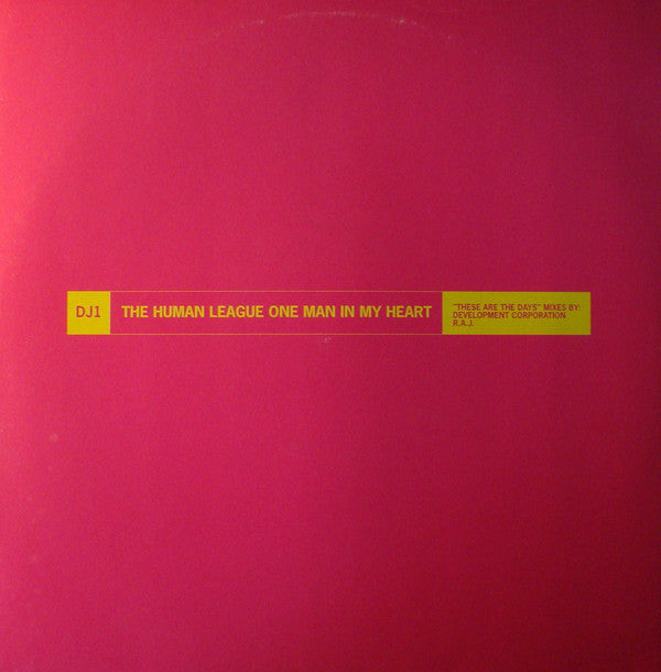 The Human League : One Man In My Heart (12", Promo, DJ1)