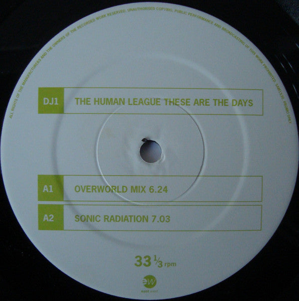 The Human League : One Man In My Heart (12", Promo, DJ1)