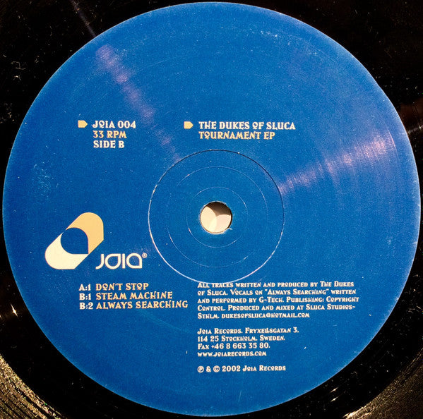 Dukes Of Sluca : Tournament EP (12", EP)