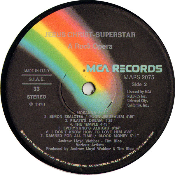 Various : Jesus Christ Superstar - A Rock Opera (2xLP, Album, RE, Box)