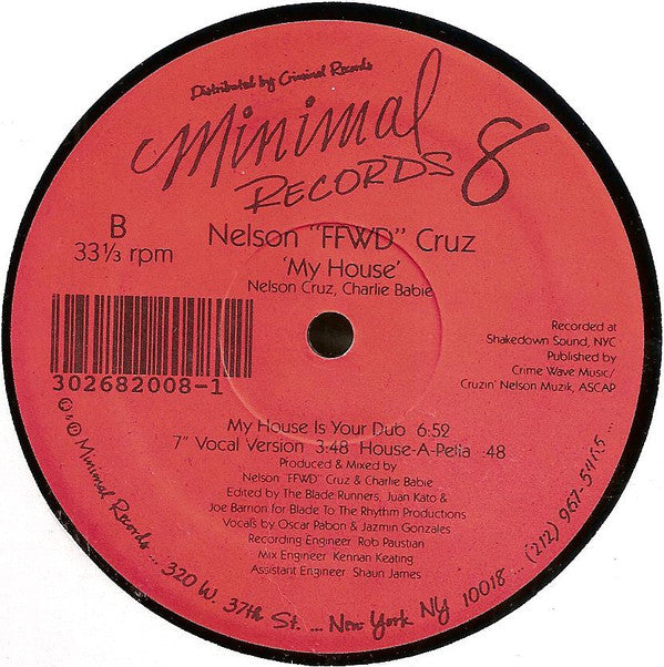 Nelson Cruz : My House (12")
