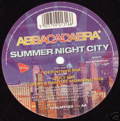 Abbacadabra : Summer Night City (12")