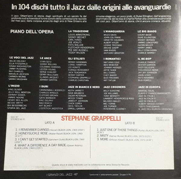 Stephane Grappelli* : Stephane Grappelli (LP, Comp, RE)