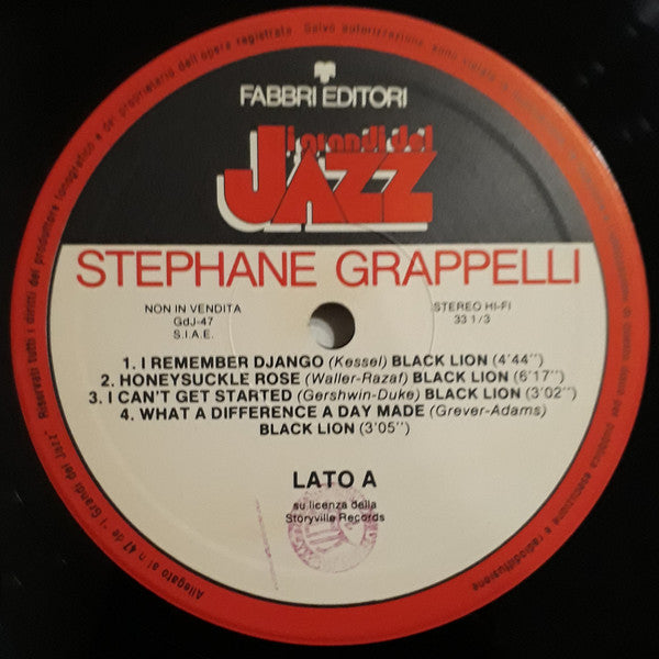 Stephane Grappelli* : Stephane Grappelli (LP, Comp, RE)