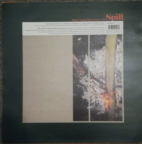 Spill : Don't Wanna Know Bout Evil (12")