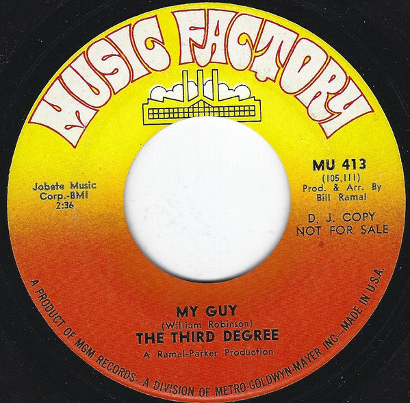 The Third Degree (4) : Your World's Gonna Be My World (7", Promo)