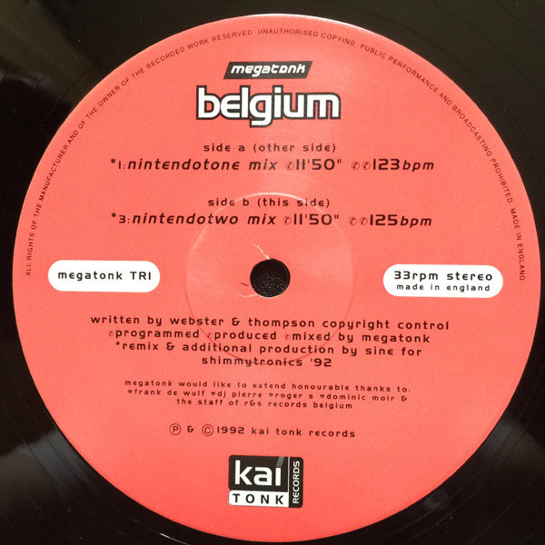 Megatonk : Belgium (12")