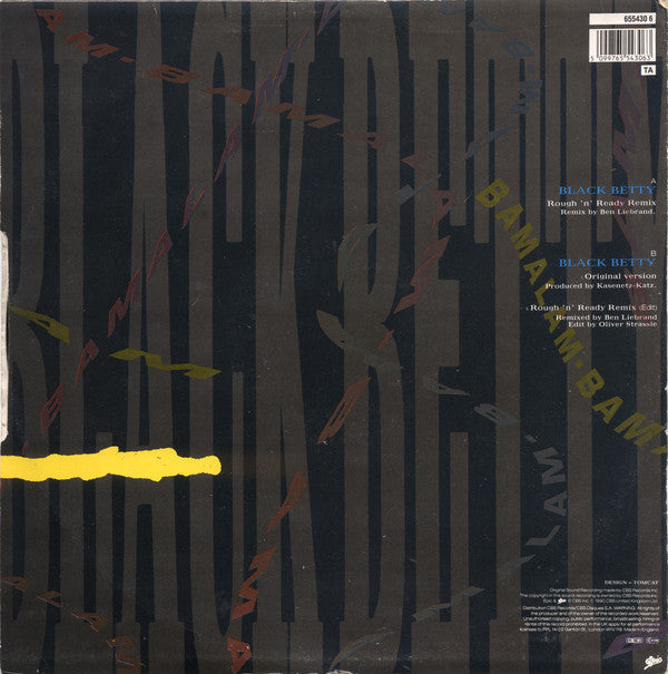 Ram Jam : Black Betty (Rough 'N' Ready Remix) (12")