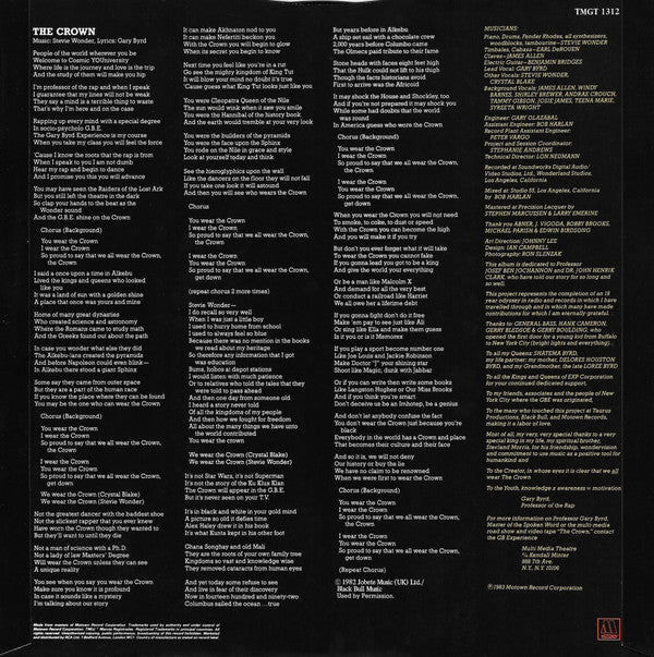 Gary Byrd And The G.B. Experience* : The Crown (12", Single)