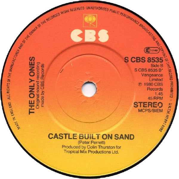 The Only Ones : Fools (7", Single)