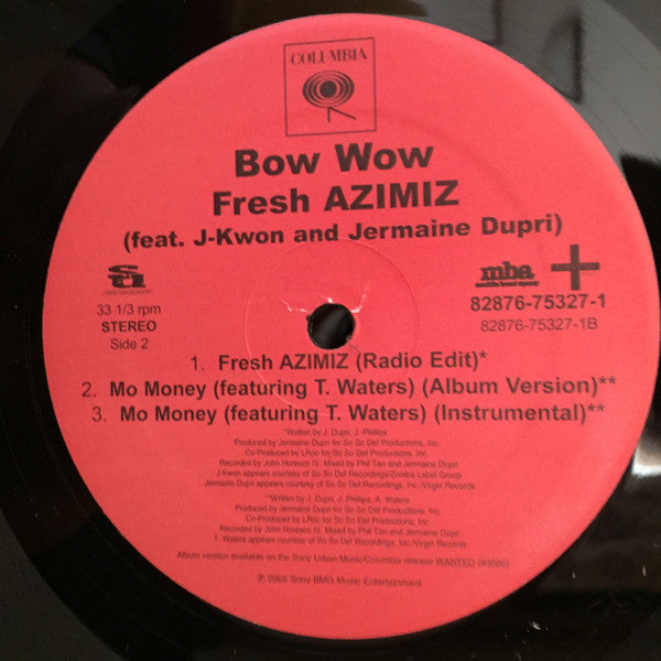 Bow Wow : Fresh Azimiz (12")