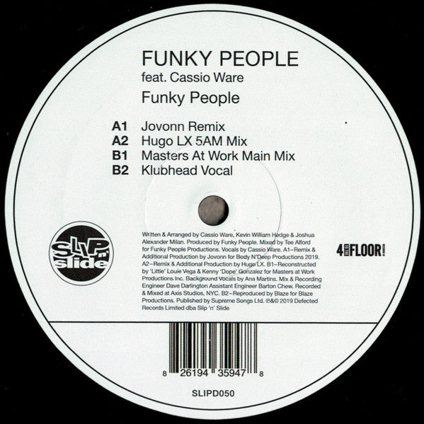 Funky People Featuring Cassio Ware : Funky People (2x12", RE)