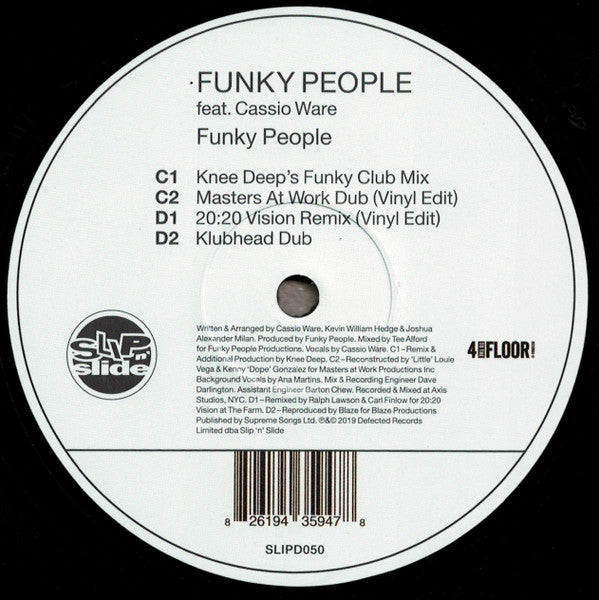 Funky People Featuring Cassio Ware : Funky People (2x12", RE)
