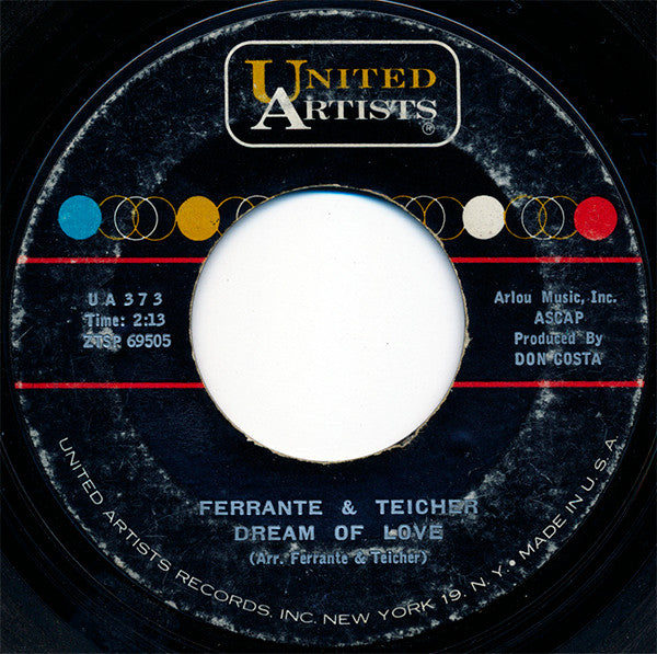 Ferrante & Teicher : Tonight / Dream Of Love (7", Single)
