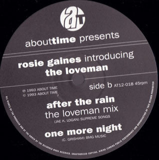 Rosie Gaines Introducing Kevin 'Loveman' Nash : After The Rain / One More Night (12")