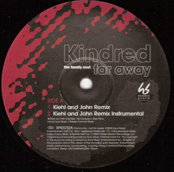 Kindred The Family Soul : Far Away (12", Promo)