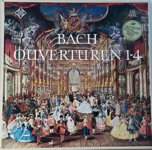 Bach*, Concentus Musicus Wien · Nikolaus Harnoncourt : Ouvertüren 1-4 (Auf Originalinstrumenten) (2xLP, Comp, RP + Box)