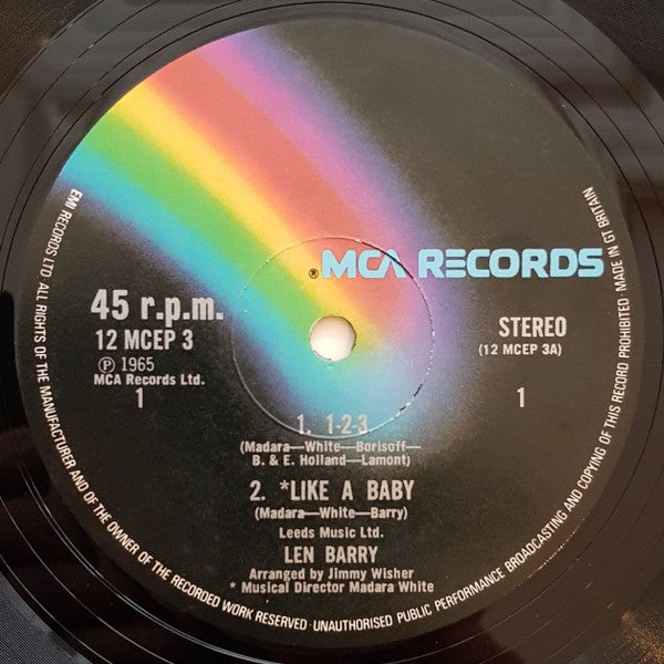 Len Barry : 1-2-3 / Like A Baby / I Struck It Rich / It's That Time Of Year (12", EP)