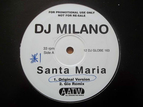 DJ Milano : Santa Maria (12", Promo)