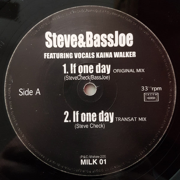 Steve & Bass Joe : If One Day (12", EP)