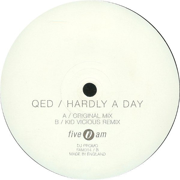QED : Hardly A Day (12", Promo)