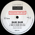 Bam Bam : Give It To Me (Radio Mix) / Give It To Me (Instrumental) (12", Promo)
