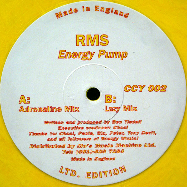 RMS : Energy Pump (12", Ltd, Yel)