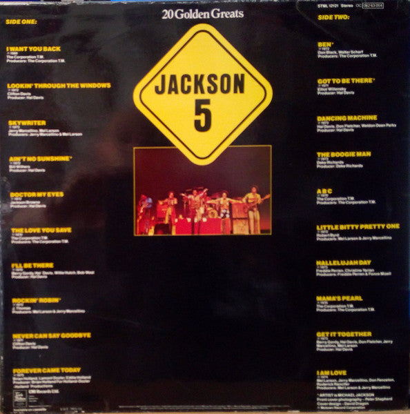 The Jackson 5 : 20 Golden Greats (LP, Comp)