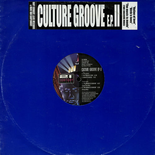 Bart Grinaert, Lajos Mészáros & Marc Van Campenhout / Culture Groove : Culture Groove E.P. II (12", EP)