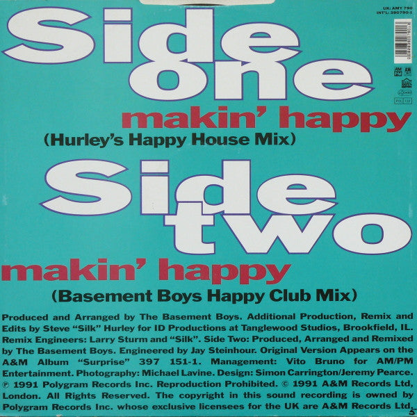 Crystal Waters : Makin' Happy (12")