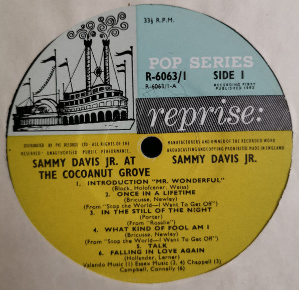 Sammy Davis Jr. : At The Cocoanut Grove (2xLP, Album, Mono, Gat)