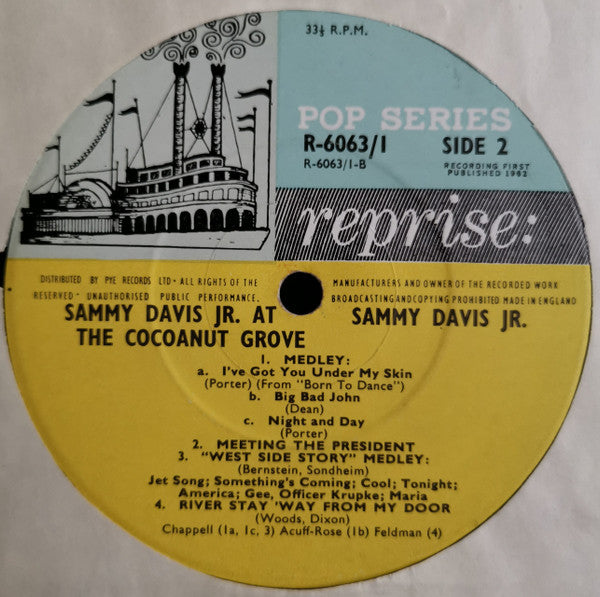 Sammy Davis Jr. : At The Cocoanut Grove (2xLP, Album, Mono, Gat)