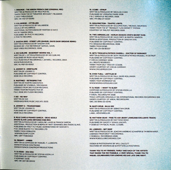 Matthew Dear : Body Language Vol. 7 (CD, Mixed)