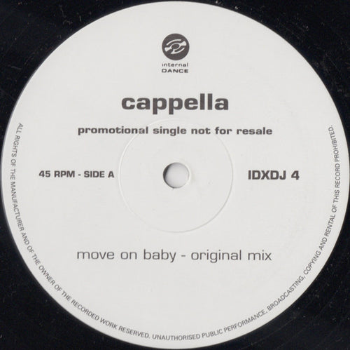 Cappella : Move On Baby (2x12", Single, Promo)
