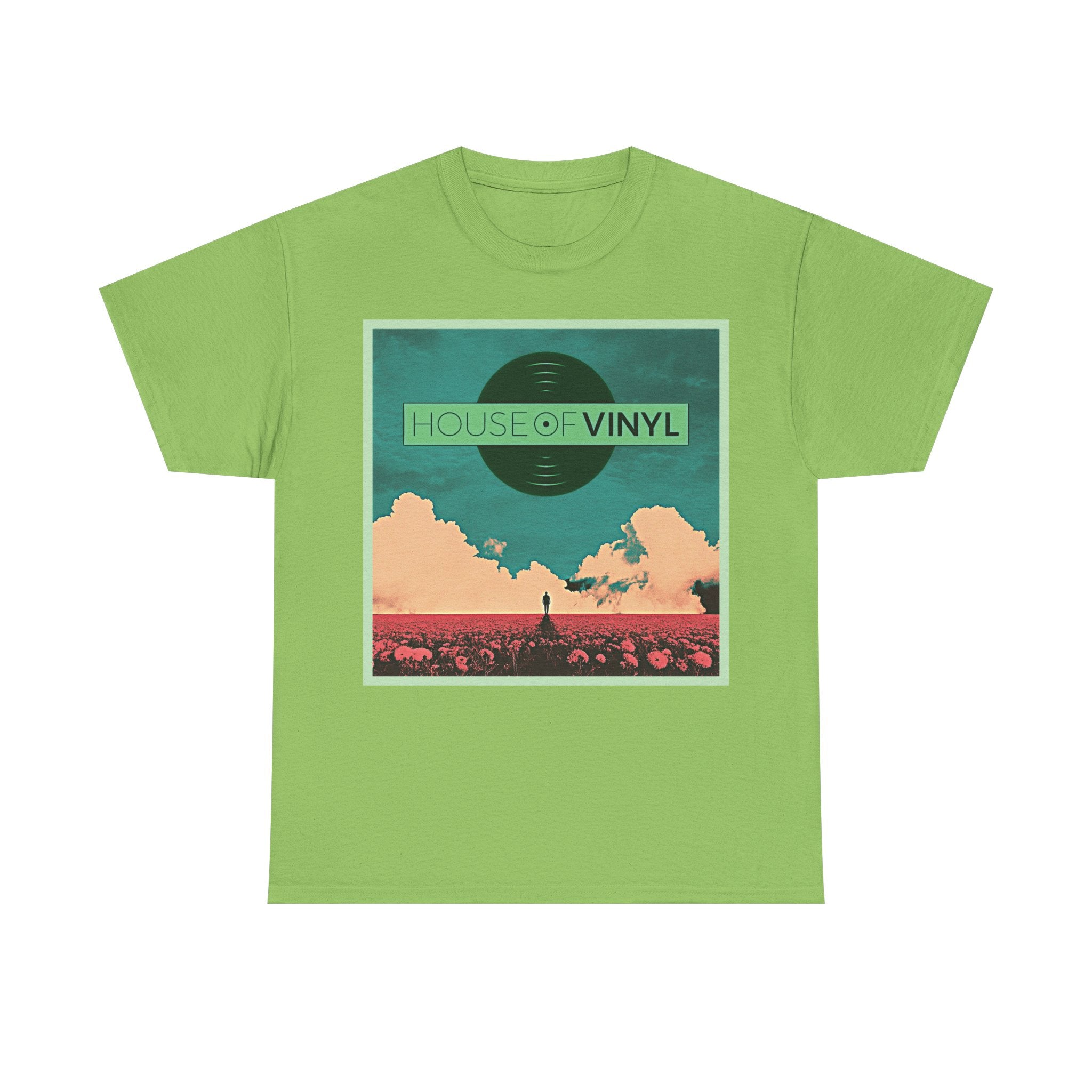 New WORLD House of Vinyl London - Classic Unisex Heavy Cotton Tee - All the Greens