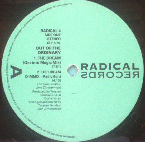 Out Of The Ordinary : The Dream (Get Into Magic Mix) (12", Ltd)