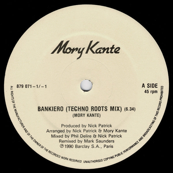 Mory Kanté : Bankiero (12", Promo)