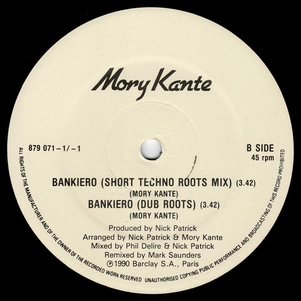 Mory Kanté : Bankiero (12", Promo)