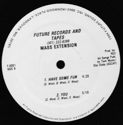 Mass Extension : What's That ? / Broken Heart / Have Some Fun / You (12")