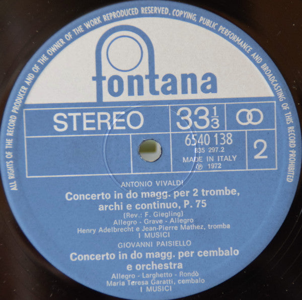 I Musici : La Musica Nel Mondo (Dal '400 Al '900) Vol. 12 (LP, Comp)