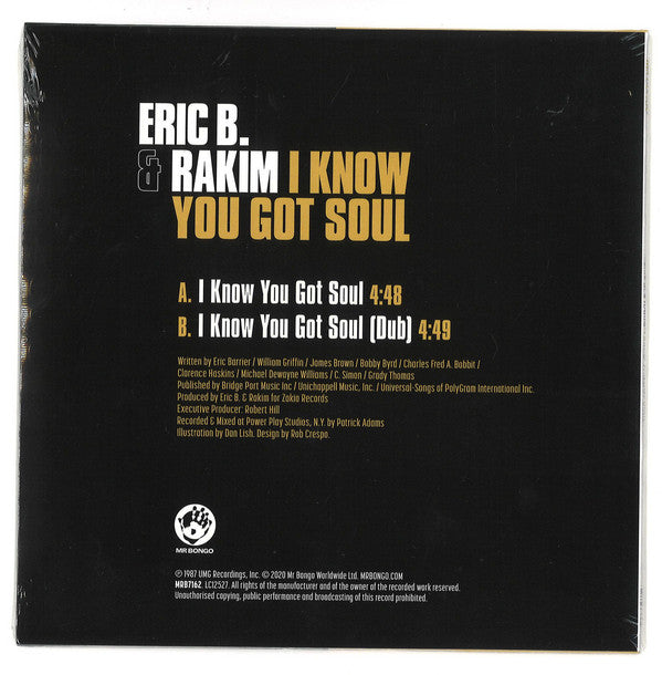 Eric B. & Rakim : I Know You Got Soul (7", Single)