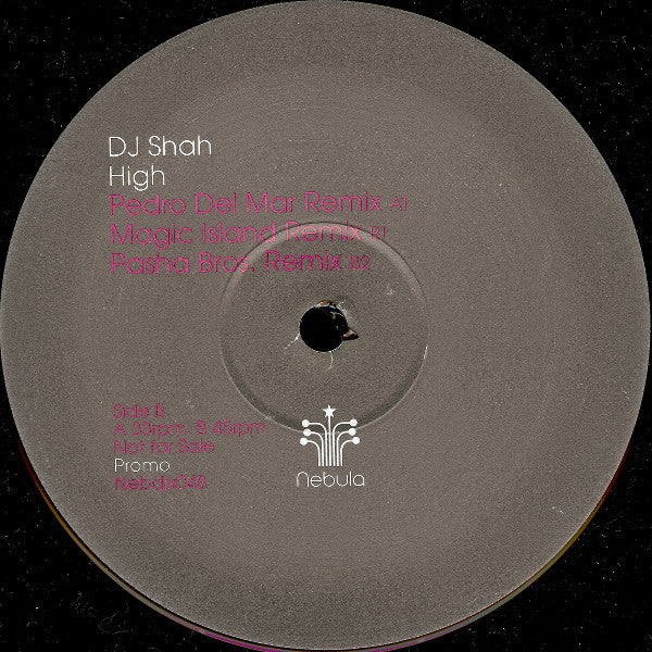 DJ Shah : High (12", Promo)