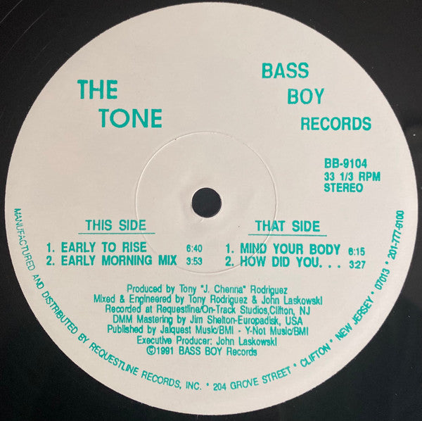 The Tone : Early To Rise (12")
