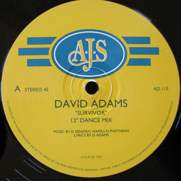 David Adams : Survivor (12")