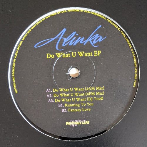 Alinka (2) : Do What U Want EP (12", EP)